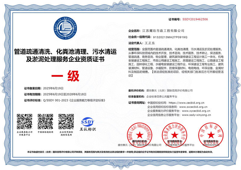 滨江企业资质证书